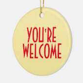 あなたは歓迎オーナメント セラミックオーナメント (左)