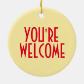 あなたは歓迎オーナメント セラミックオーナメント (裏面)
