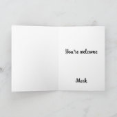 あなたは歓迎カラフルエキゾチック花 シーズンカード (内部)