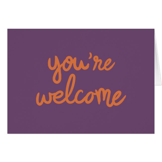 あなたは歓迎! (正面横)