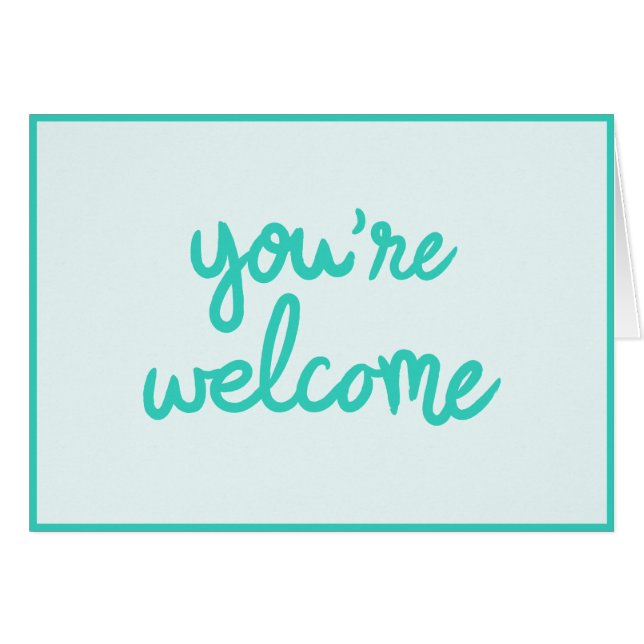 あなたは歓迎! (正面横)