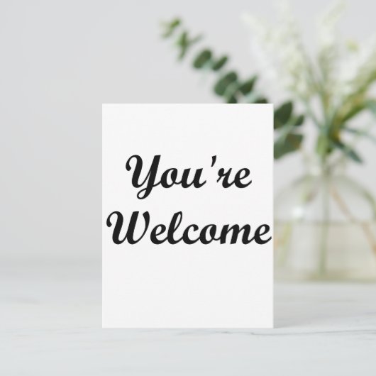 あなたは歓迎 ポストカード (スタンド正面)