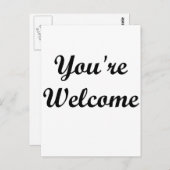 あなたは歓迎 ポストカード (正面/裏面)