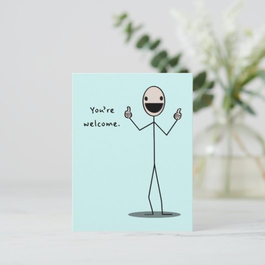 あなたは歓迎 ポストカード (スタンド正面)