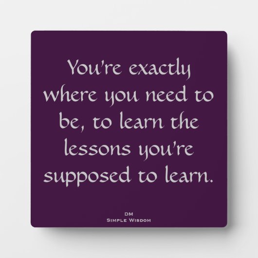 あなたは正確に必要な場所に…引用文・プラーク フォトプラーク (正面)