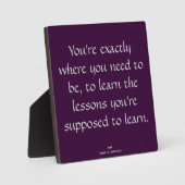 あなたは正確に必要な場所に…引用文・プラーク フォトプラーク (正面)