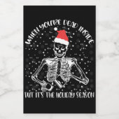 あなたは死んでいてもクリスマスの季節 ワインラベル (シングルラベル)