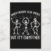 あなたは死んでいてもクリスマスの季節 ワインラベル (シングルラベル)