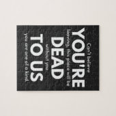 あなたは死んで、同僚も遠くに行おもしろいく ジグソーパズル (横)