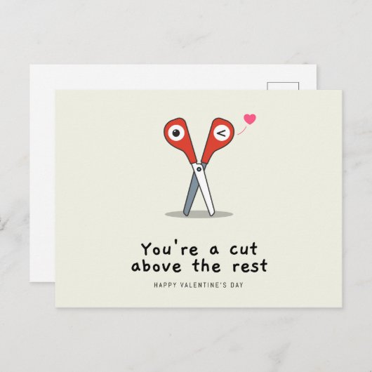 あなたは残りの上の切り傷 | Happy Valentines Day シーズンポストカード (正面/裏面)