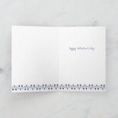 あなたは残り1つのタイポグラフィハートバレンタイン シーズンカード (内部)