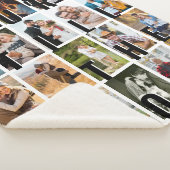 あなたは残り1つの20ポートレート写真コラージュ シェルパブランケット (3/4)