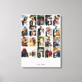 あなたは残り1つの20写真写真コラージュ キャンバスプリント (正面)