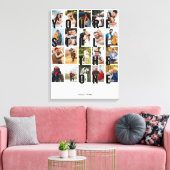 あなたは残り1つの20写真写真コラージュ キャンバスプリント (インサイチュ (リビング))