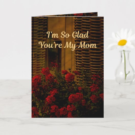 あなたは母が嬉しい（箴言31:31） カード (小さな植物)