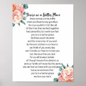 あなたは母親のためのより良い場所の記念詩で ポスター (正面)