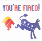 あなたは民主党がトランプを破った シール (正面)