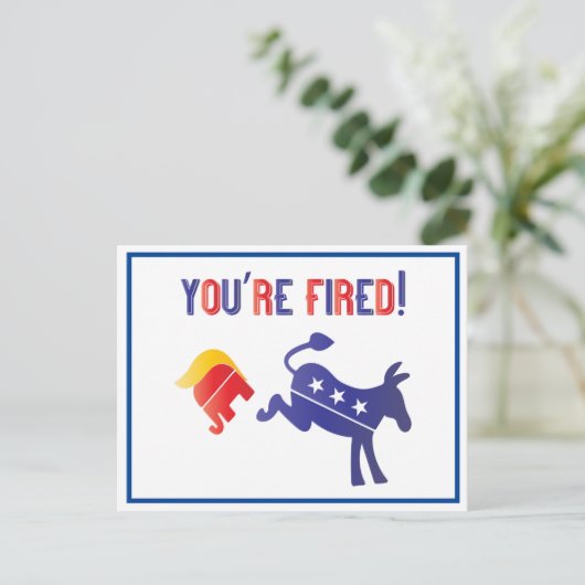 あなたは民主党がトランプを破った ポストカード (スタンド正面)