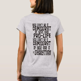 あなたは民主党員にはなれない Tシャツ