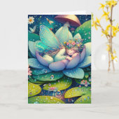 あなたは気が付いた | Fairy Sleeping on a Flower カード (黄色い花)