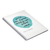 あなたは気違いの狂う、不思議の国のノートのアリス ノートブック (右側)