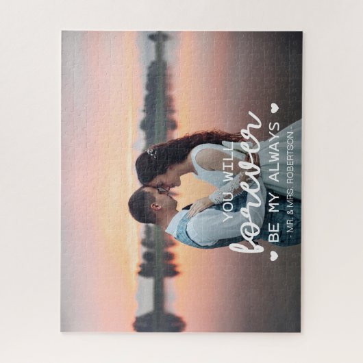 あなたは永遠に私のカップルの写真カスタムになる ジグソーパズル (縦)