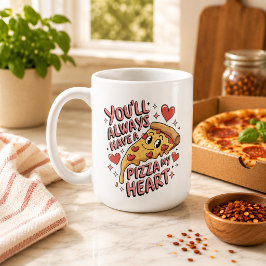 あなたは永遠に私のハートのピザ コーヒーマグカップ