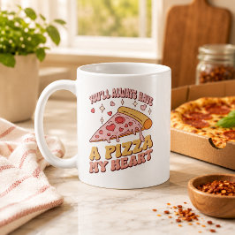 あなたは永遠に私のハートのピザ コーヒーマグカップ