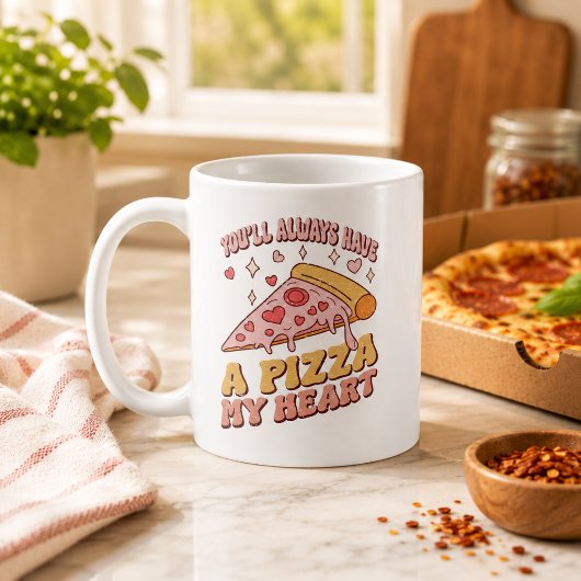 あなたは永遠に私のハートのピザ コーヒーマグカップ