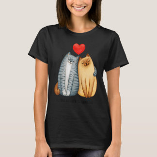 あなたは永遠に私の愛するハチミツのような愛おしい可愛い猫カップル Tシャツ