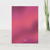 あなたは永遠のバレンタインの配偶者 箔グリーティングカード (裏面)