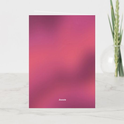 あなたは永遠のバレンタインの配偶者 箔グリーティングカード (裏面)