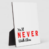 あなたは決して一人で歩かない フォトプラーク (側面)