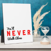 あなたは決して一人で歩かない フォトプラーク (側面)