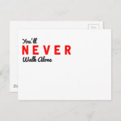 あなたは決して一人で歩かない ポストカード (正面/裏面)