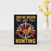 あなたは決して古すぎない狩りおもしろいトルコ生まれた カード (黄色い花)