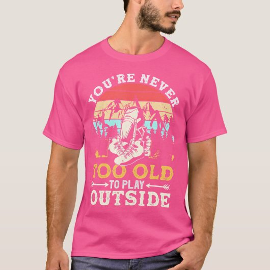 あなたは決して山の遊外に古い Tシャツ (正面)