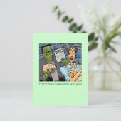 あなたは決して満足しない ポストカード (スタンド正面)