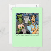 あなたは決して満足しない ポストカード (正面/裏面)