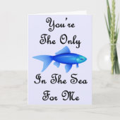 あなたは海で唯一の魚の引用文 シーズンカード (正面)