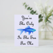 あなたは海で唯一の魚の引用文 ポストカード (スタンド正面)