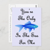 あなたは海で唯一の魚の引用文 ポストカード (正面/裏面)