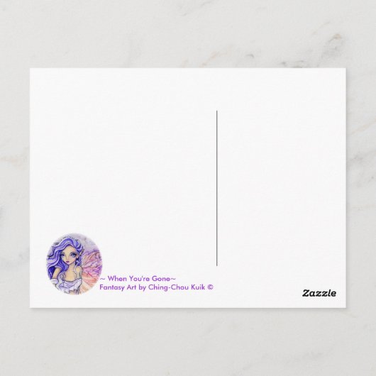 あなたは消えた場合 – はがき (裏面)