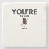 あなたは消音す動揺してる ストーンコースター (正面)