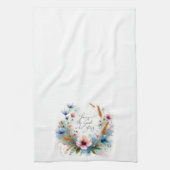あなたは滞在する神、水の色フローラ キッチンタオル (縦)