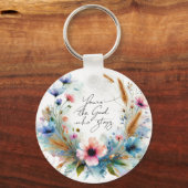 あなたは滞在する神、水の色フローラ キーホルダー (正面)