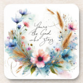 あなたは滞在する神、水の色フローラ コースター (正面)