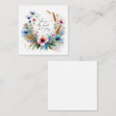 あなたは滞在する神、水の色フローラ ノートカード (正面/裏面)