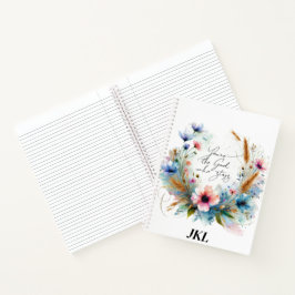 あなたは滞在する神、水の色フローラ ノートブック