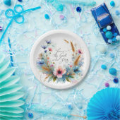 あなたは滞在する神、水の色フローラ ペーパープレート (パーティー)